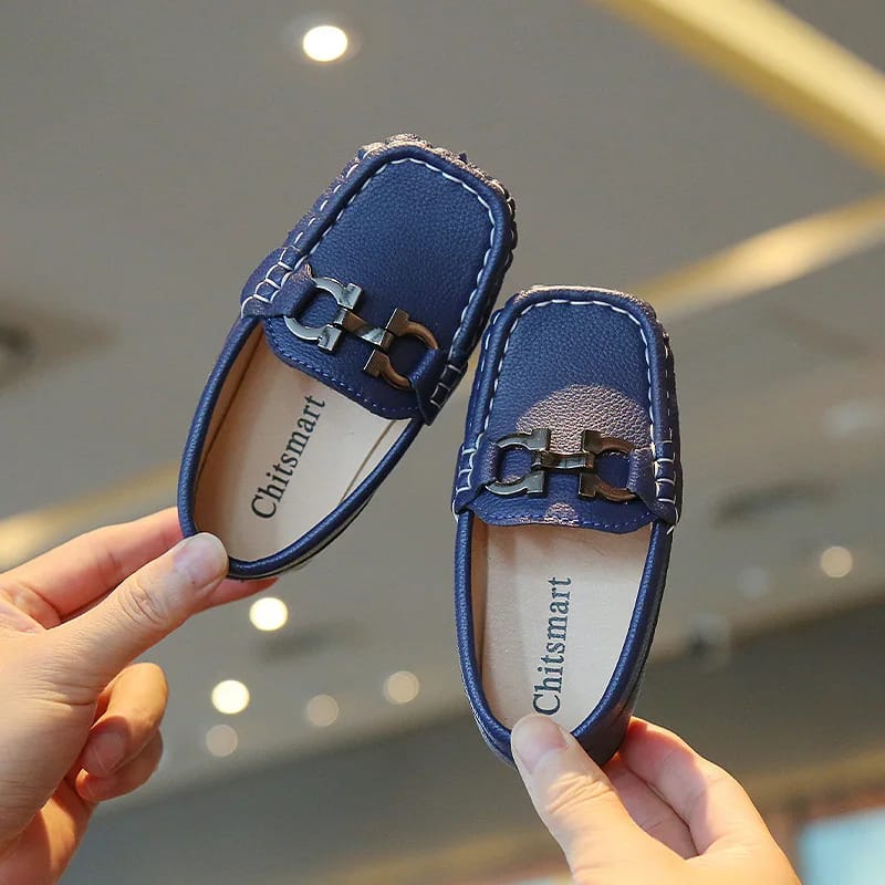 Boys Casual Flats Kids Leather Shoes